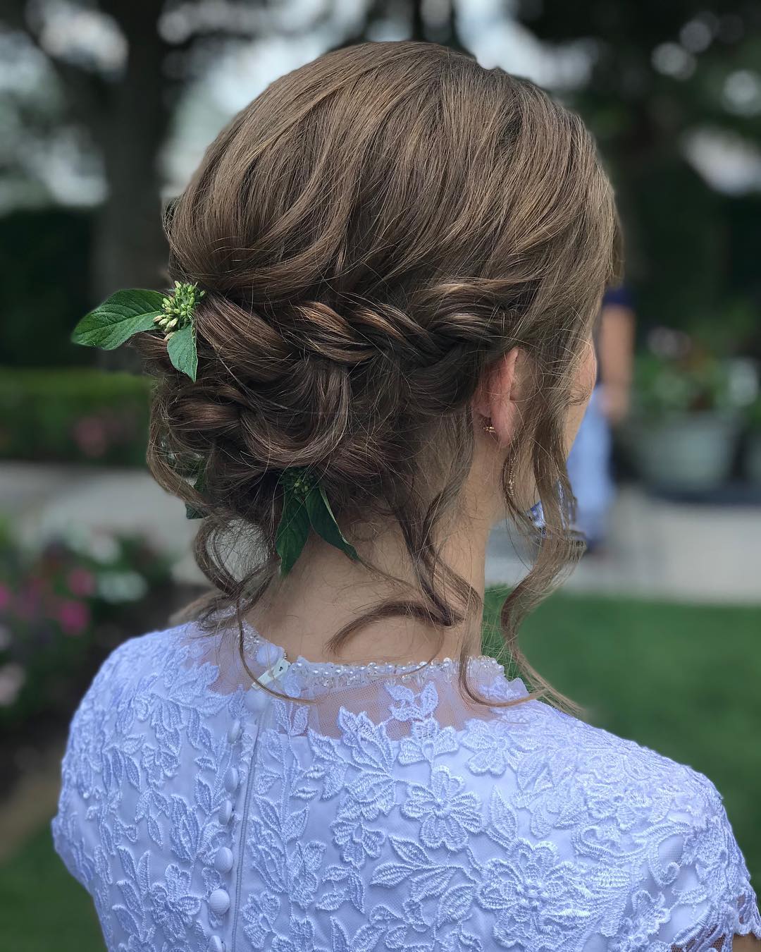 Short Hair Braids Wedding