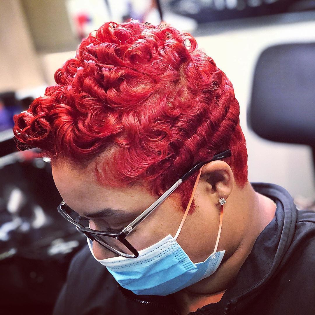 Curly red instagram