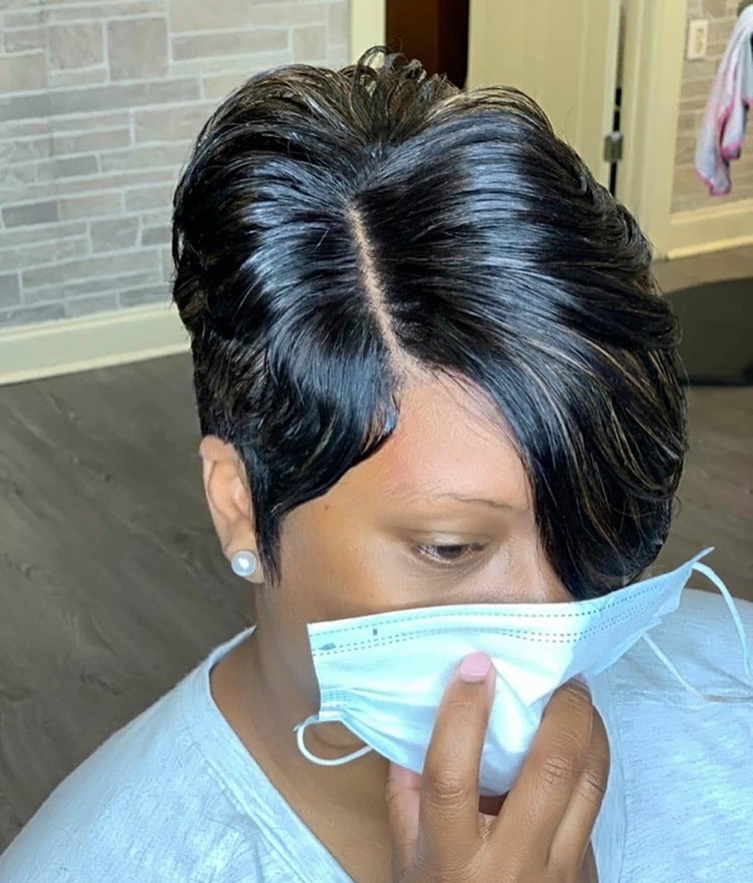 Youll Want to See This Colorful Razor Cut Bob Hairstyle for Black Women