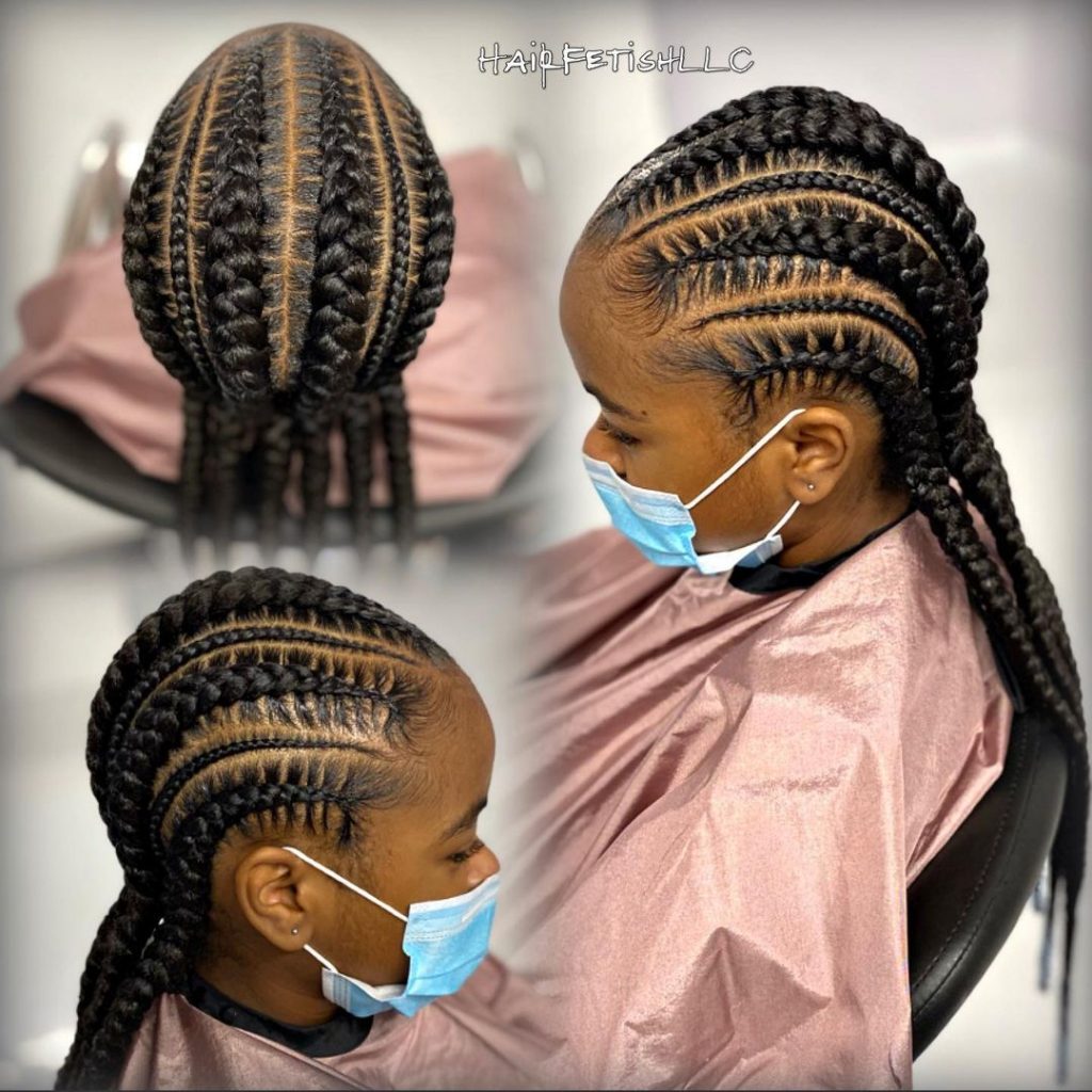 fishbone braids black hair