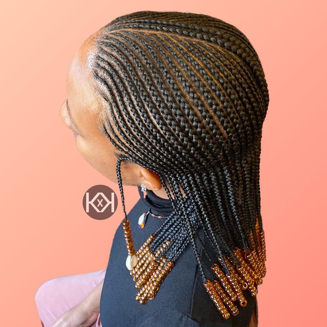 40 Easy Cornrows Protective Hairstyles For Black Girls Age 412 in 2023   Coils and Glory