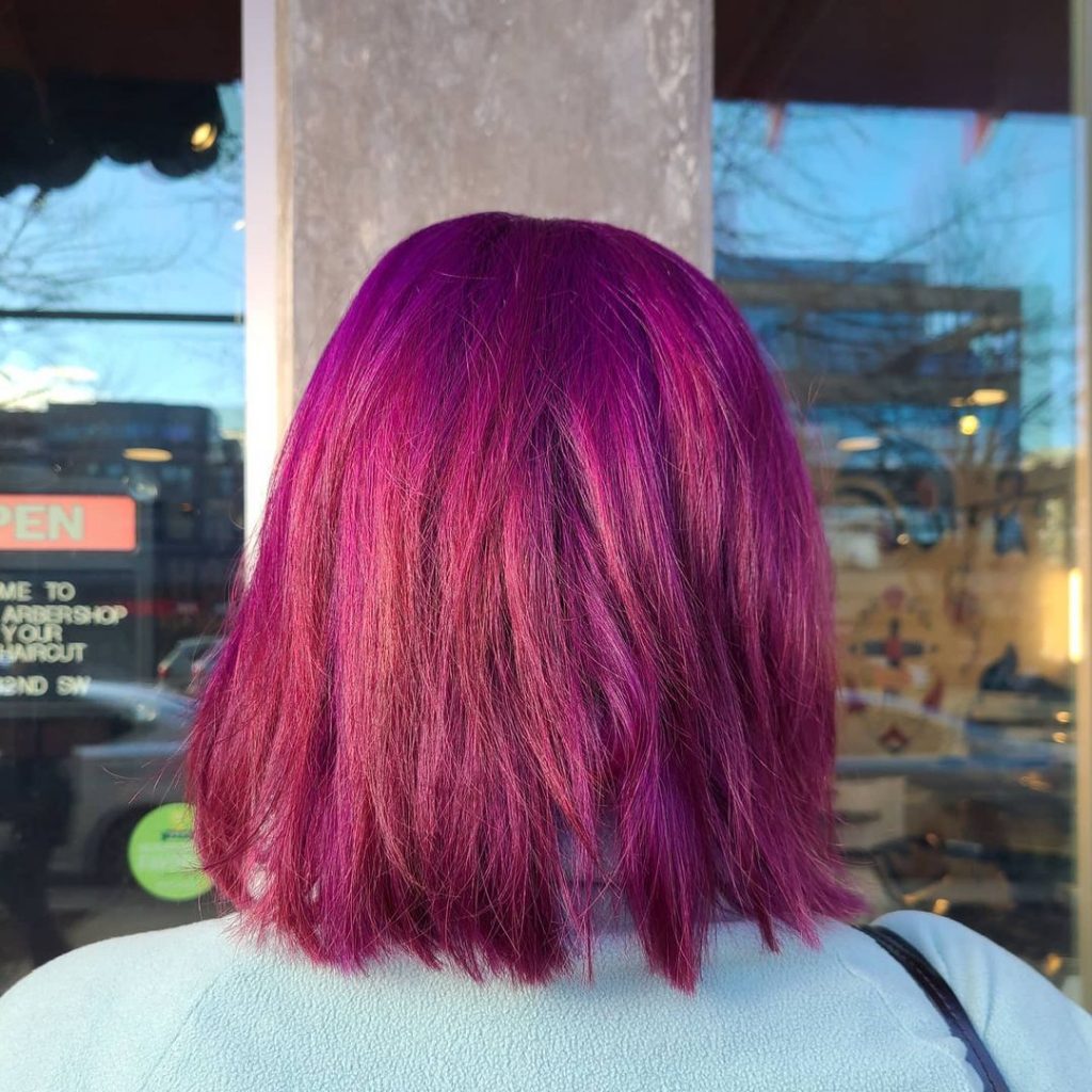 Gorgeous Short Purple Hair Color and Styles 2023