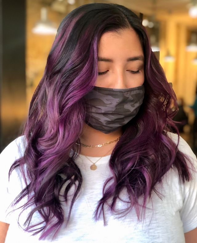 50 Gorgeous Short Purple Hair Styles - hairstylishes.com