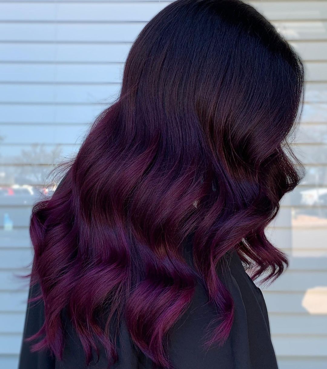 red plum hair color