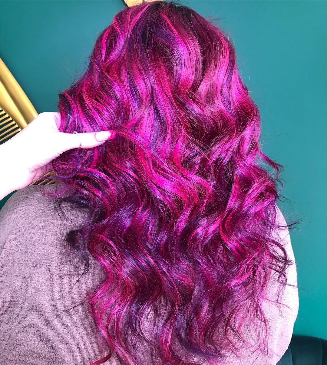 red violet hair color ideas