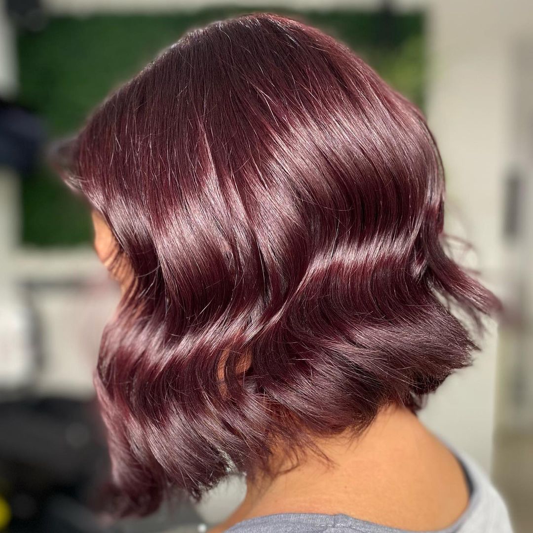 plum red hair color