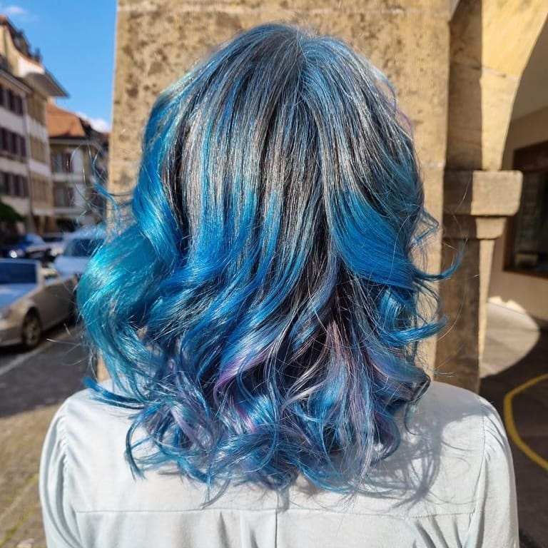 cool 30 Stylish Ideas for Blue Black Hair  Extremely Flamboyant  Hair  color for black hair Blue black hair Blue ombre hair