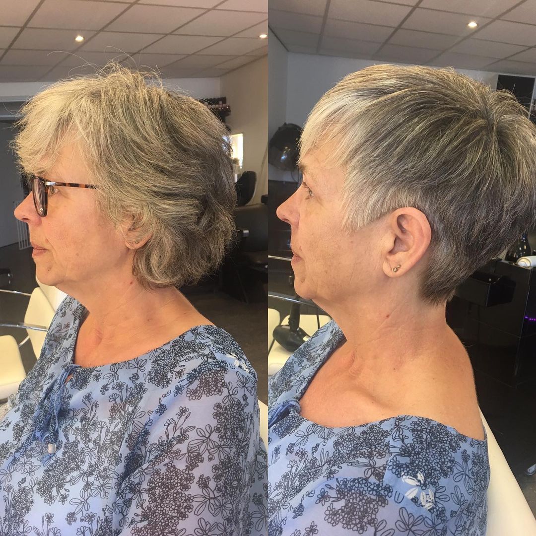 Short haircuts for clearance straight hair over 50