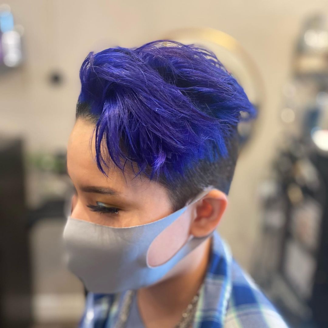 dark blue hair dye men