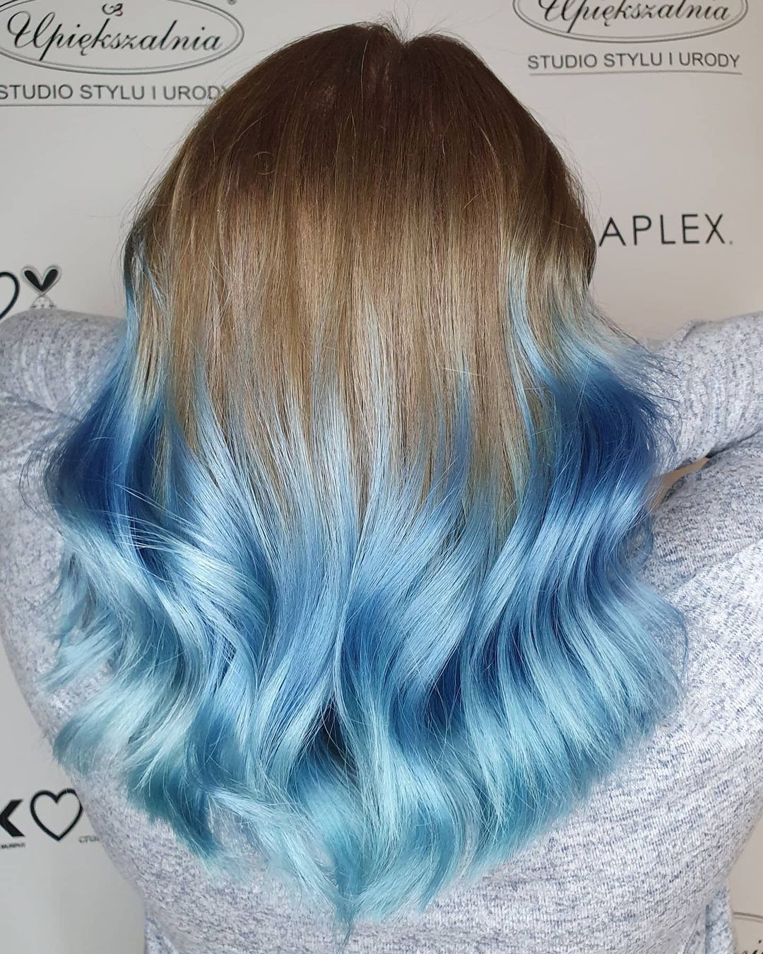 blue hair highlights for blonde hair